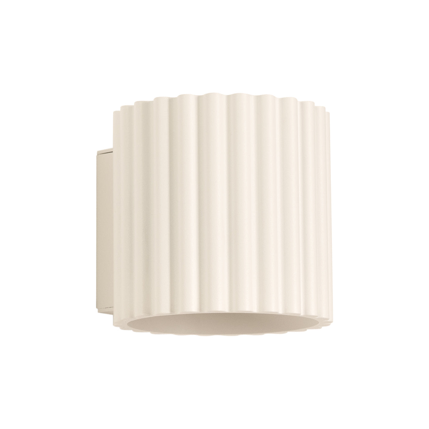 Applique Murale Aura Aluminium Cannelé Beige