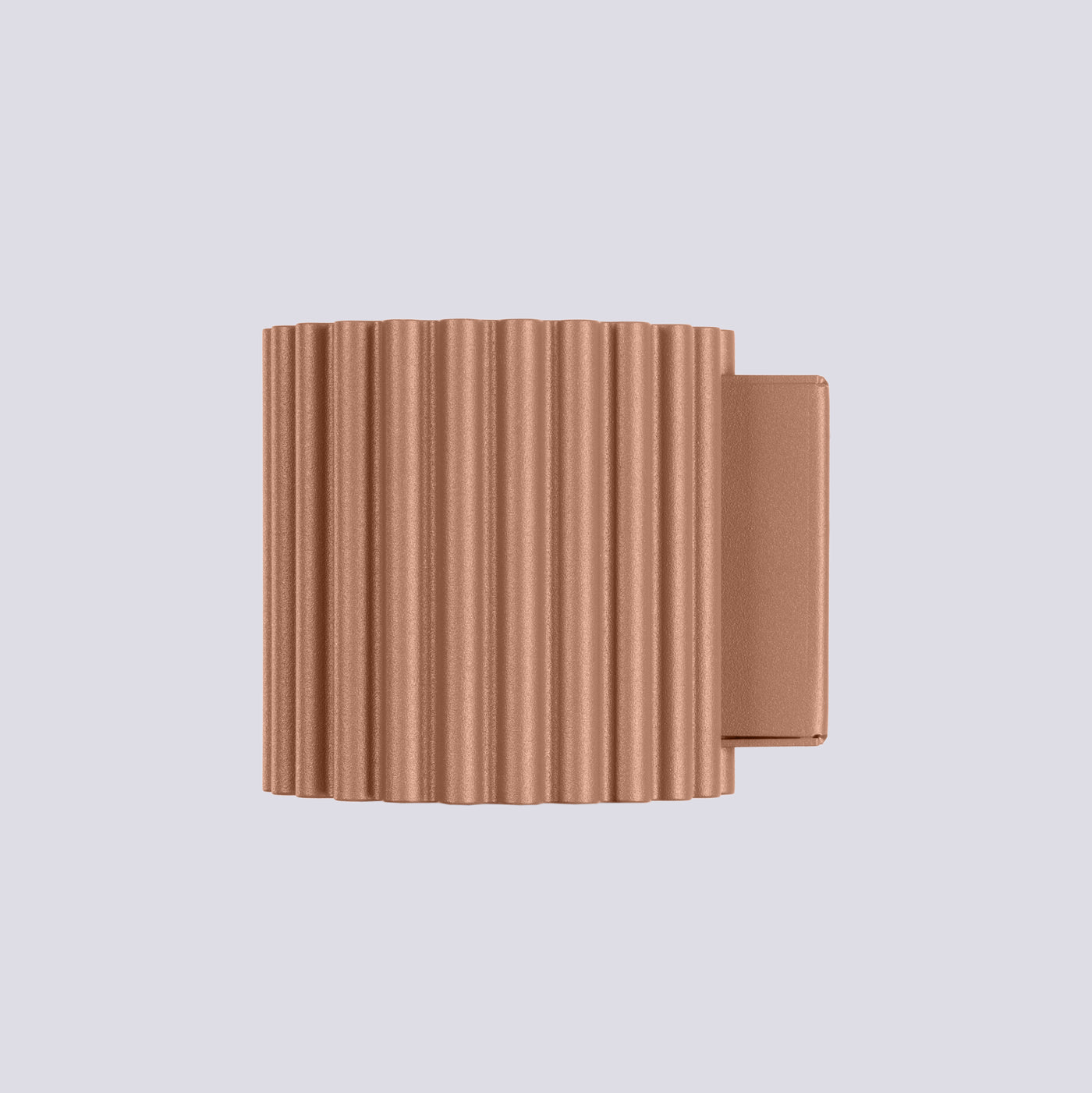 Applique Murale Aura Aluminium Cannelé Moka