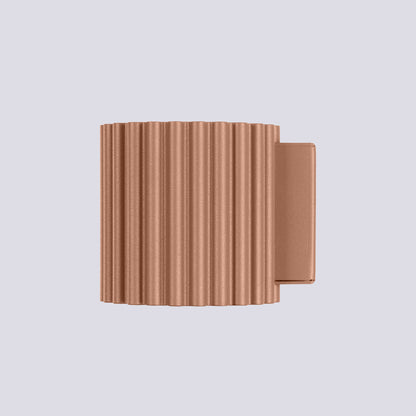 Applique Murale Aura Aluminium Cannelé Moka