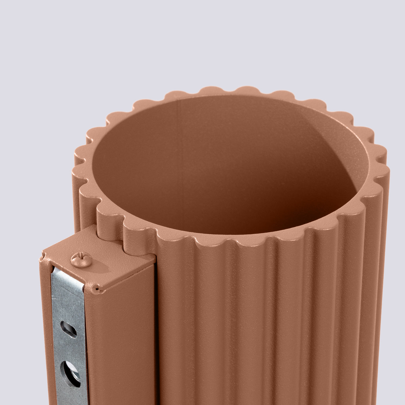 Applique Murale Aura Aluminium Cannelé Moka