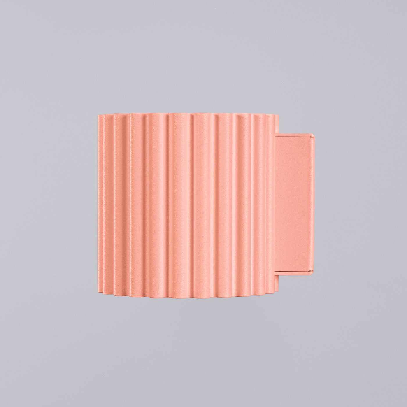 Applique Murale Aura Aluminium Cannelé Pêche