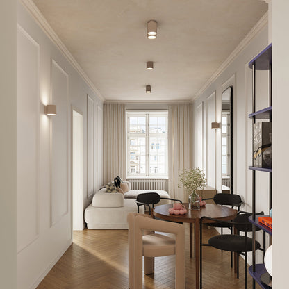 Applique Murale Aura Aluminium Cannelé Taupe