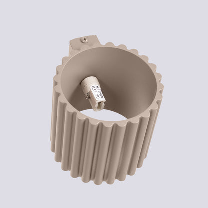 Applique Murale Aura Aluminium Cannelé Taupe