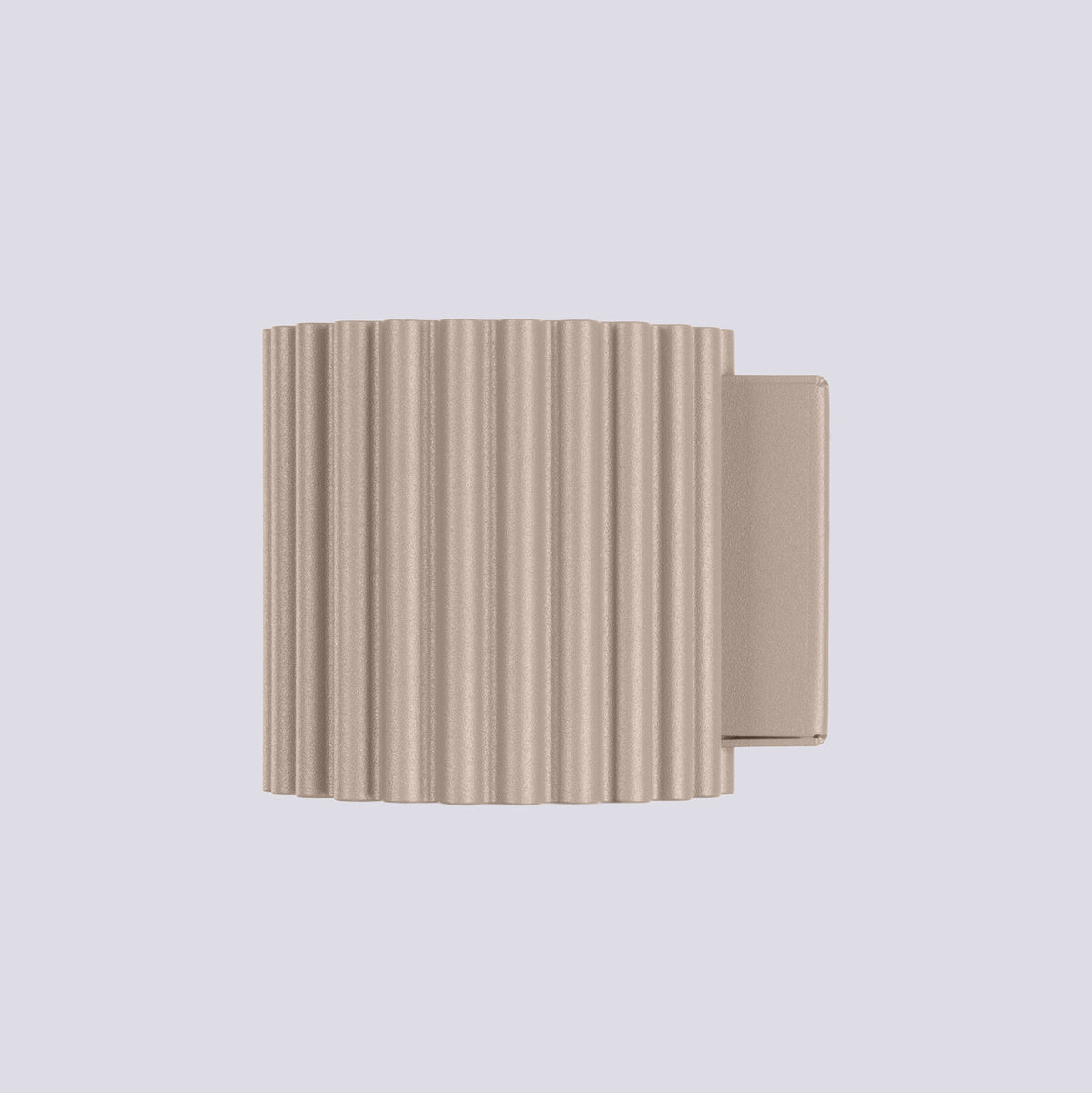Applique Murale Aura Aluminium Cannelé Taupe