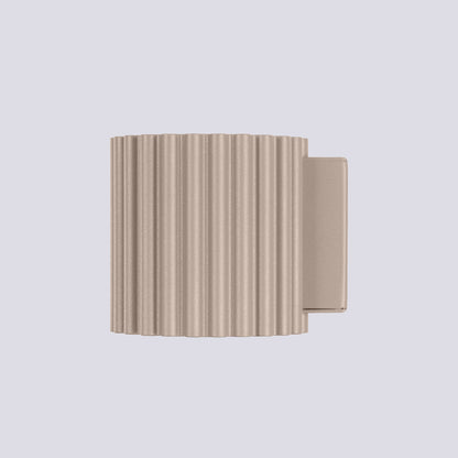 Applique Murale Aura Aluminium Cannelé Taupe