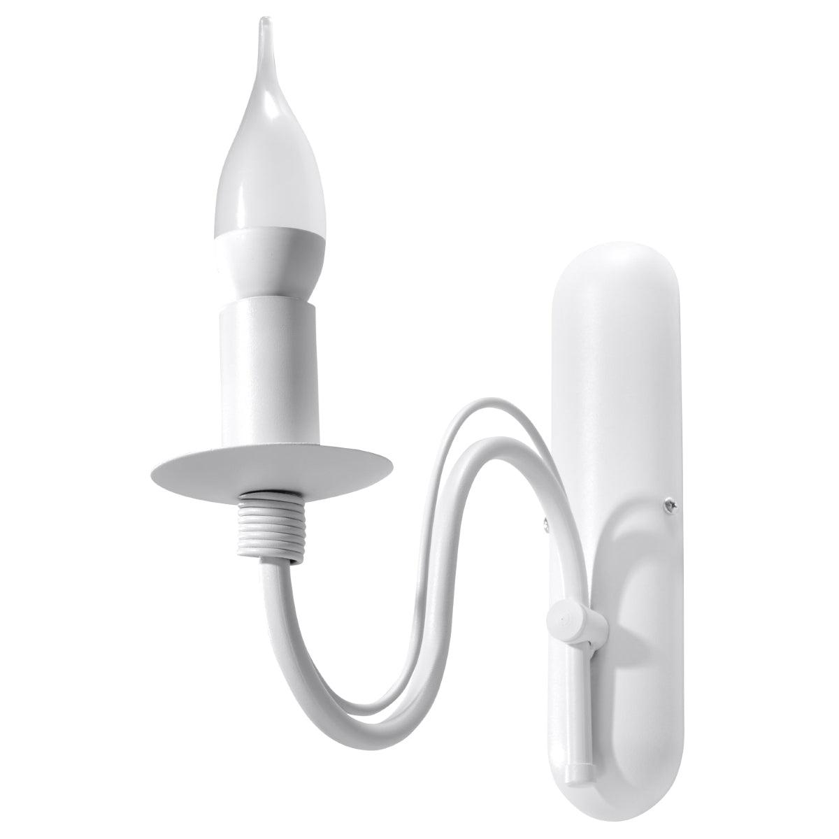 Applique Murale Bougie Moderne Blanche