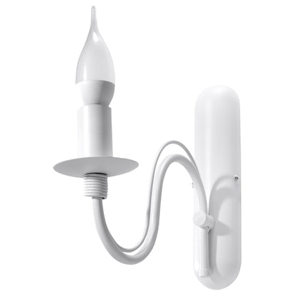 Applique Murale Bougie Moderne Blanche