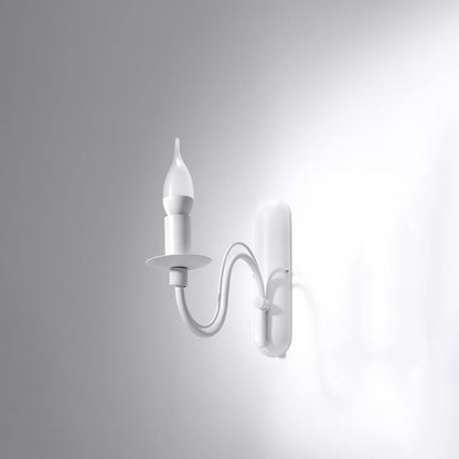 Applique Murale Bougie Moderne Blanche