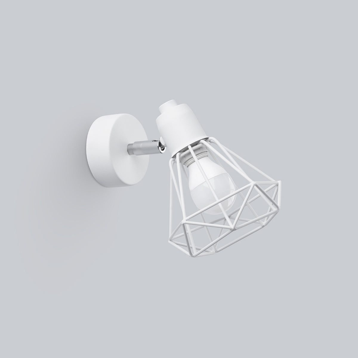 Applique Murale Orientable Cage Acier Style Industriel