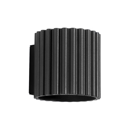 Applique Murale Aura Aluminium Cannelé Noir