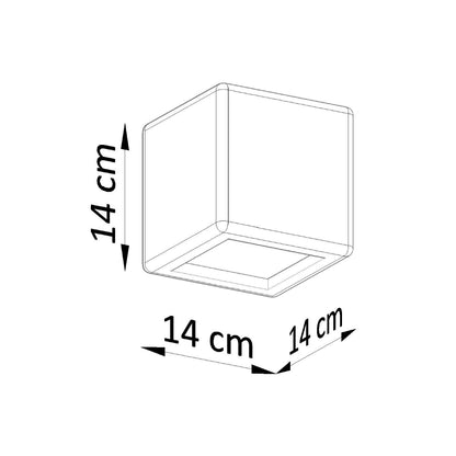 Applique Murale Cube Céramique Blanche