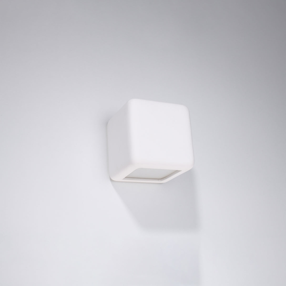 Applique Murale Cube Céramique Blanche