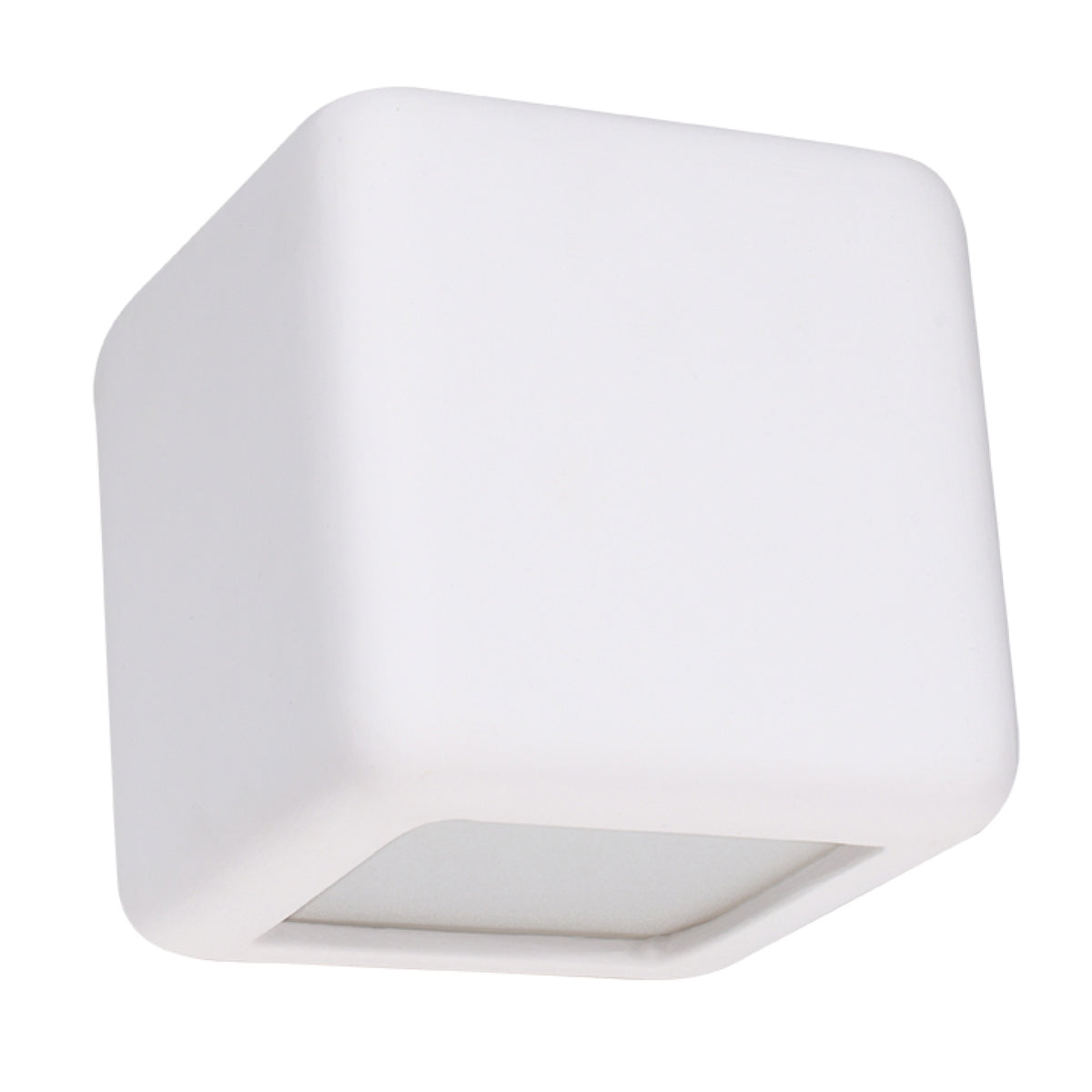 Applique Murale Cube Céramique Blanche