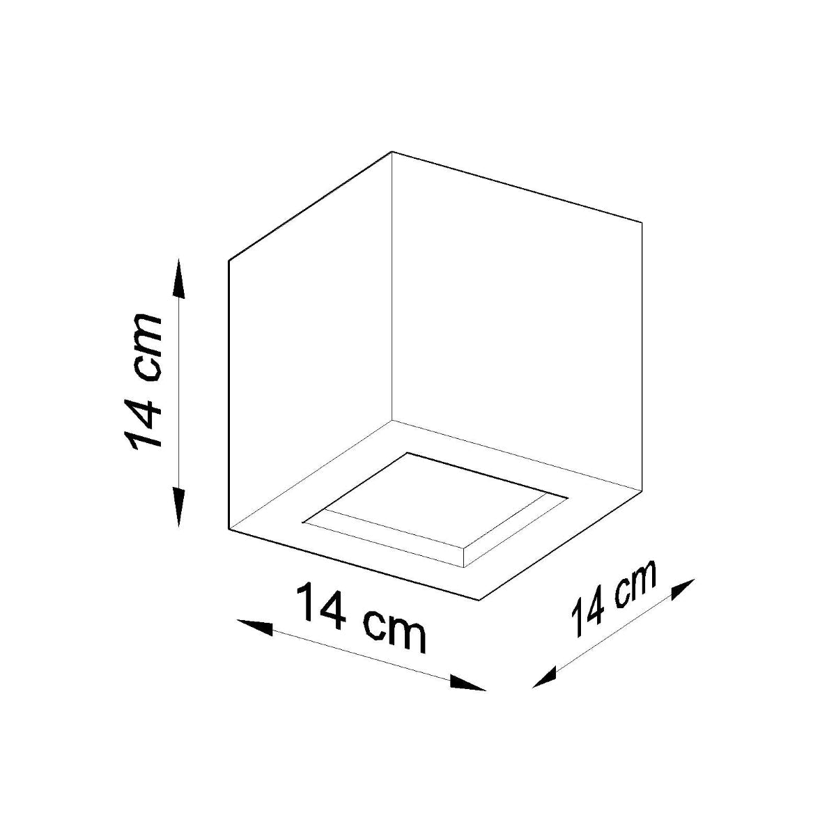 Applique Murale Cube Céramique