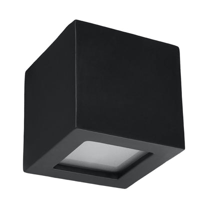 Applique murale Cube en céramique noire