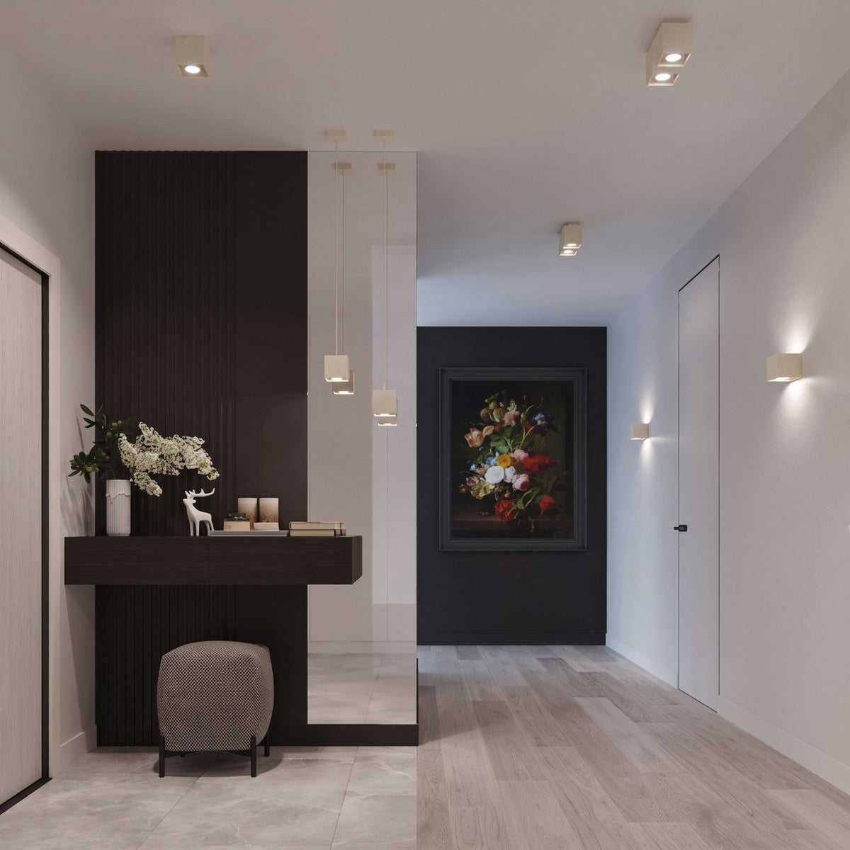 Applique Murale Cube LED Beige