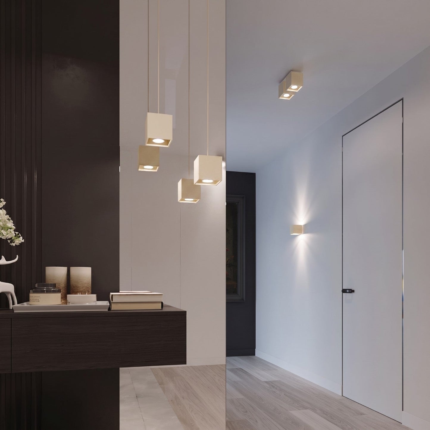 Applique Murale Cube LED Beige