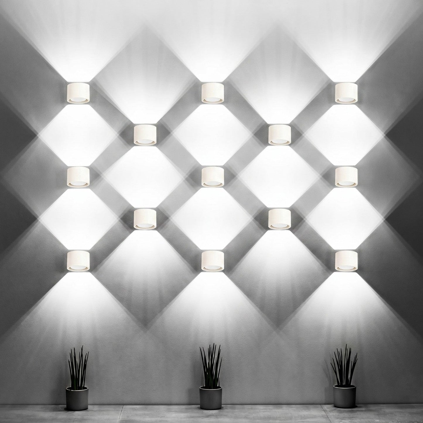 Applique Murale Cube LED Beige
