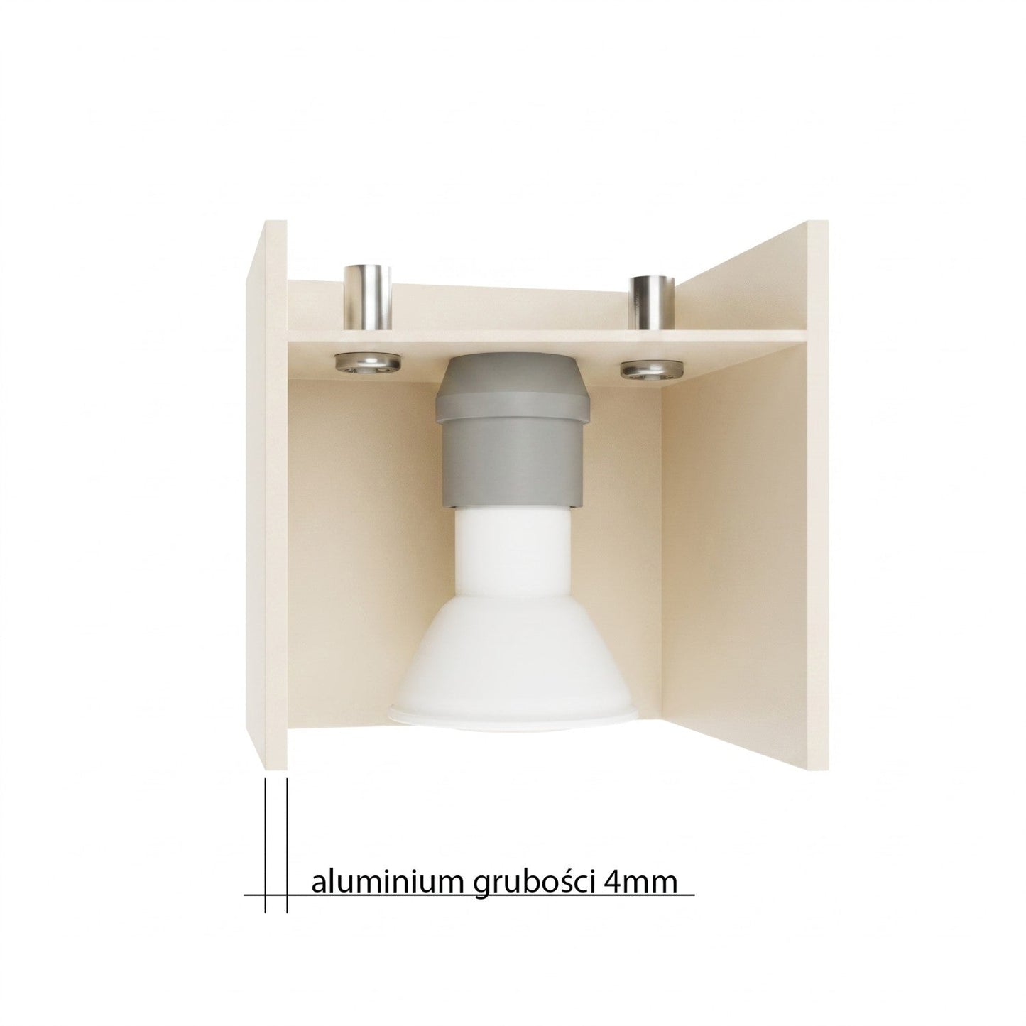 Applique Murale Cube LED Beige