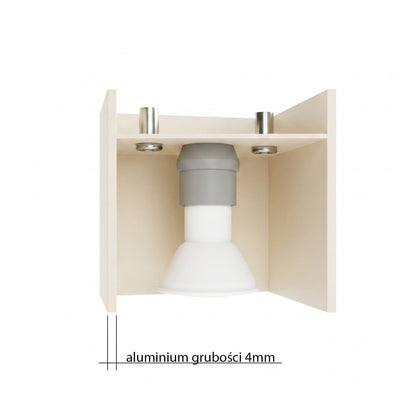 Applique Murale Cube LED Beige