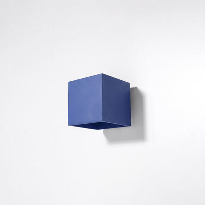 Applique Murale Cube LED Bleu Outremer