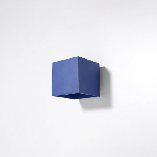 Applique Murale Cube LED Bleu Outremer