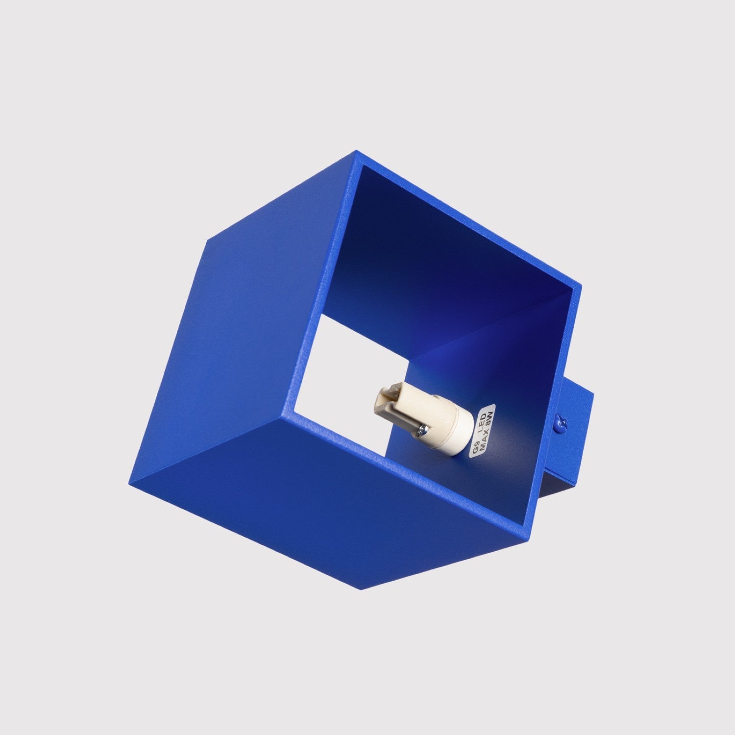 Applique Murale Cube LED Bleu Outremer