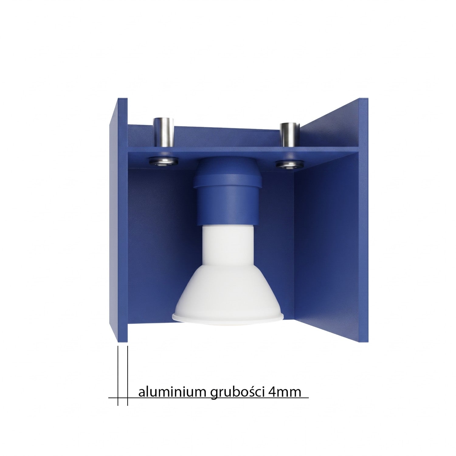 Applique Murale Cube LED Bleu Outremer