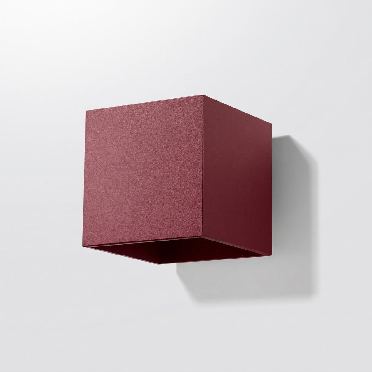 Applique Murale Cube LED Bordeaux