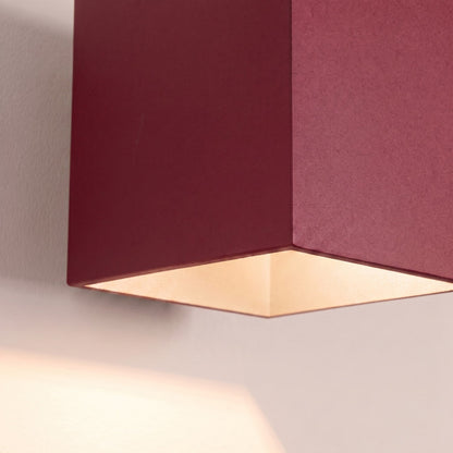 Applique Murale Cube LED Bordeaux