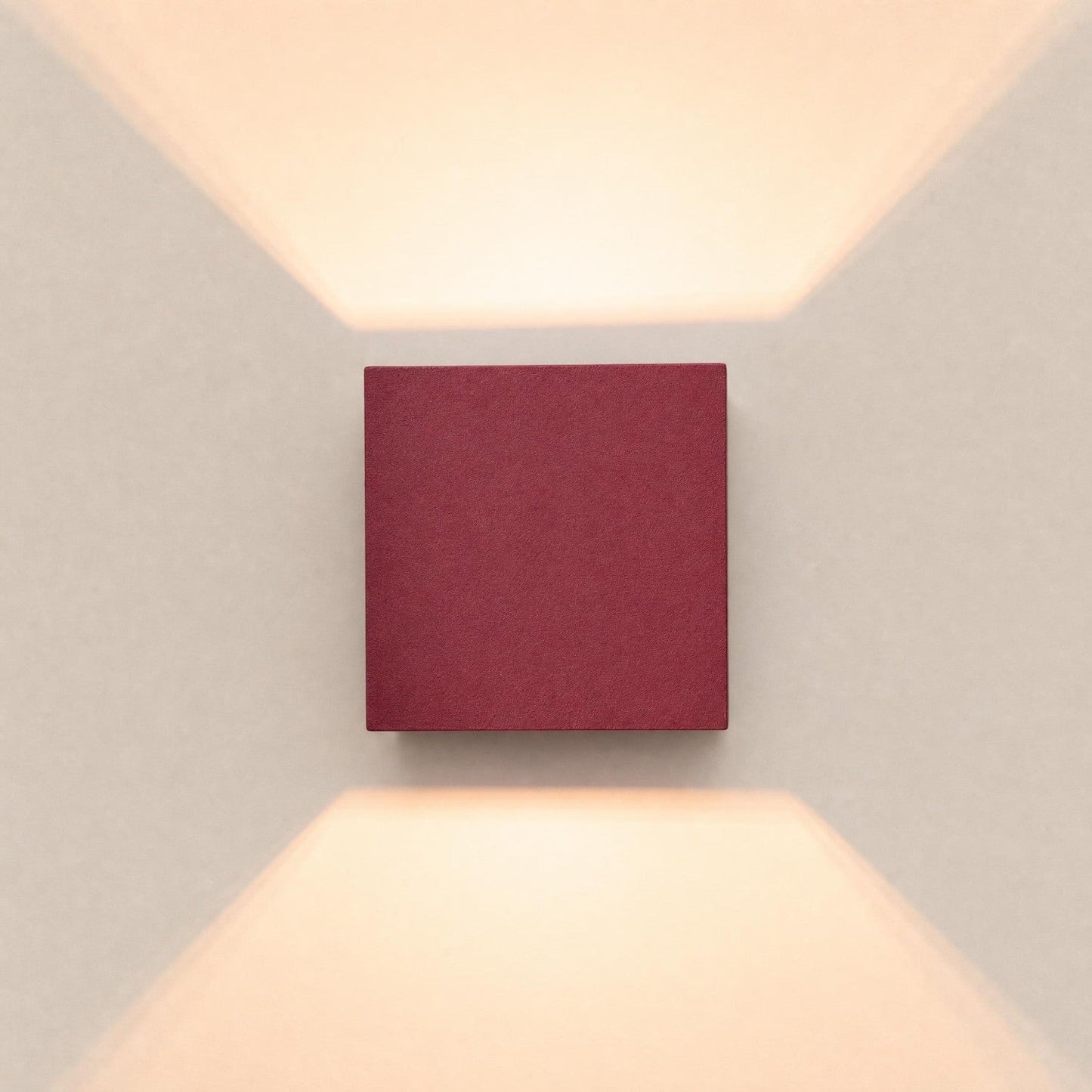 Applique Murale Cube LED Bordeaux