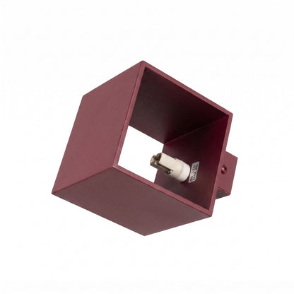 Applique Murale Cube LED Bordeaux