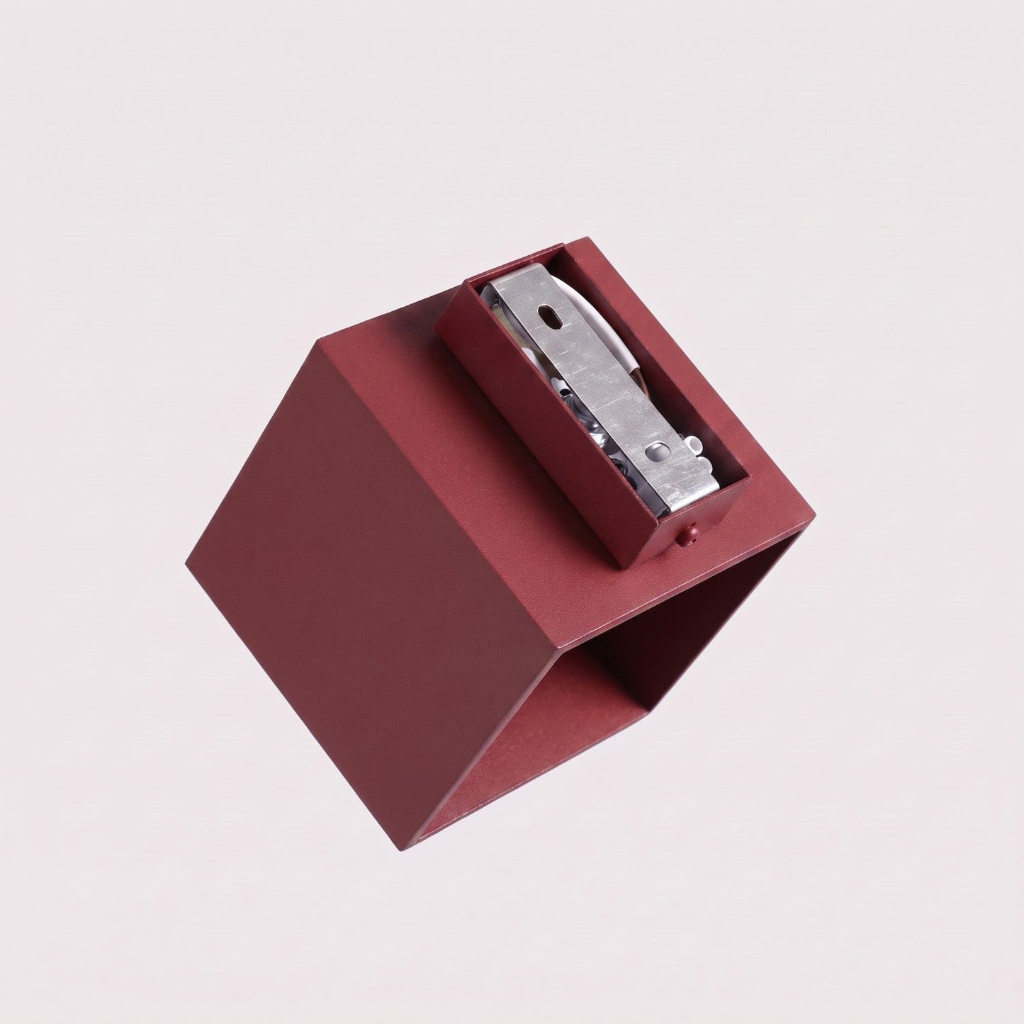 Applique Murale Cube LED Bordeaux