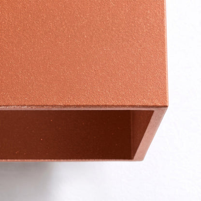Applique Murale Cube LED Ocre Rouge