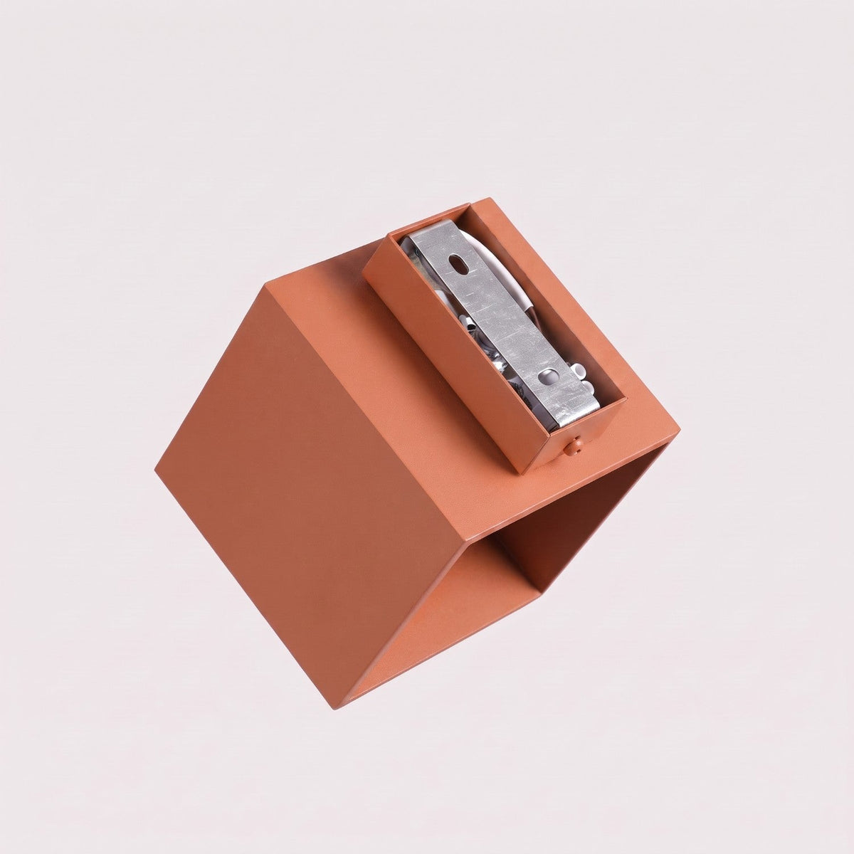 Applique Murale Cube LED Ocre Rouge