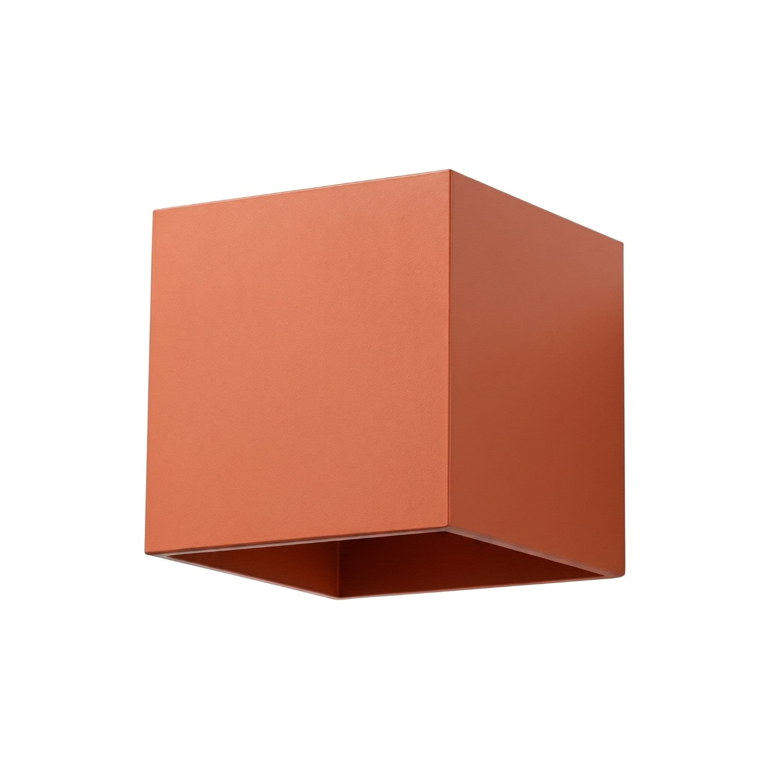 Applique Murale Cube LED Ocre Rouge