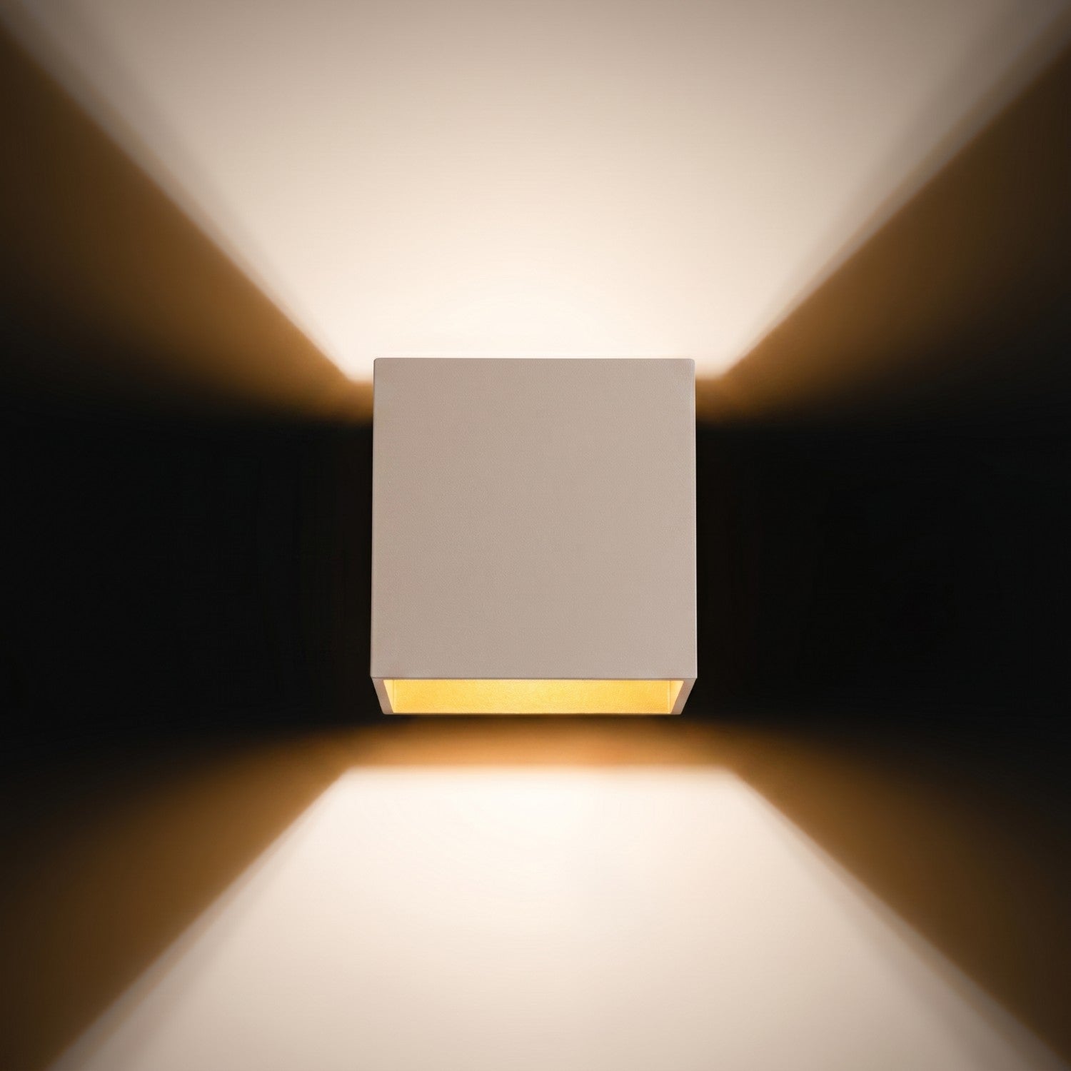 Applique Murale Cube LED Taupe
