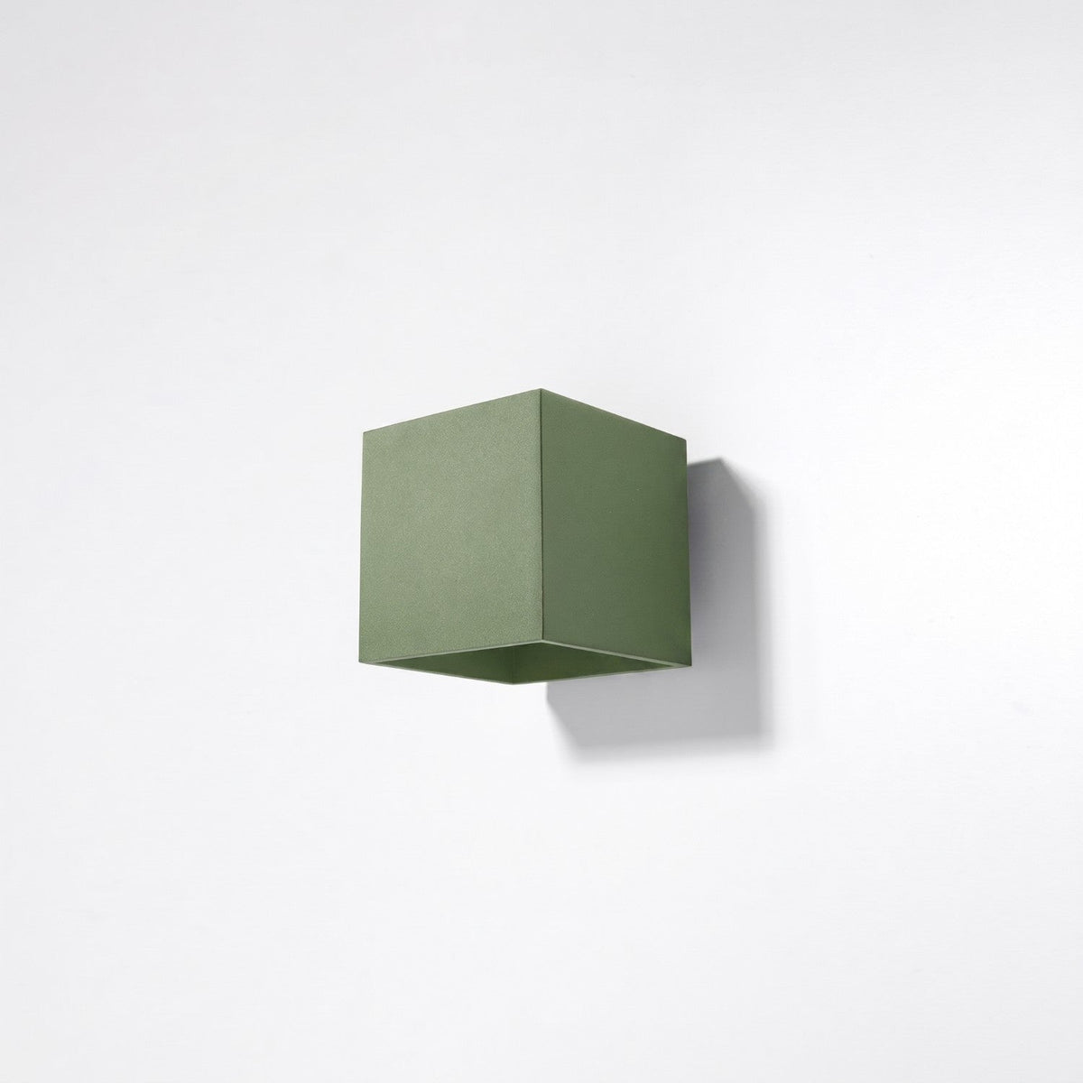 Applique Murale Cube LED Vert Olive