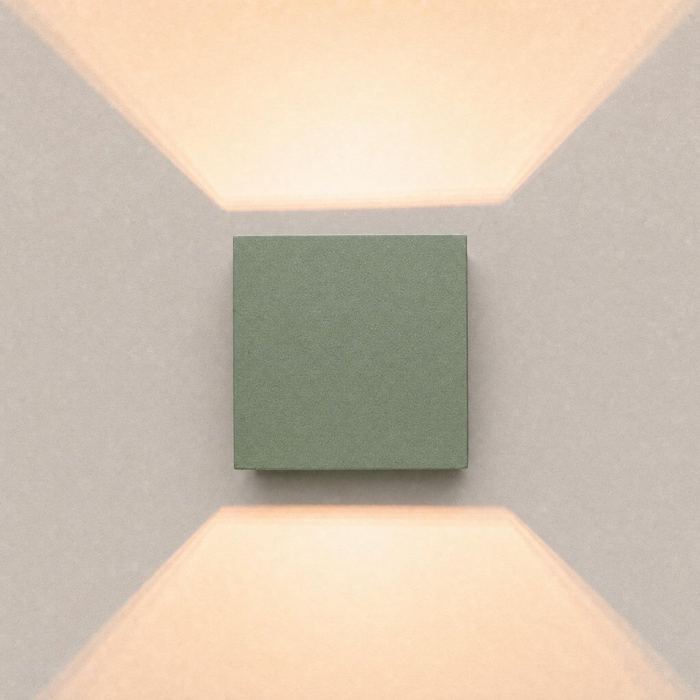 Applique Murale Cube LED Vert Olive