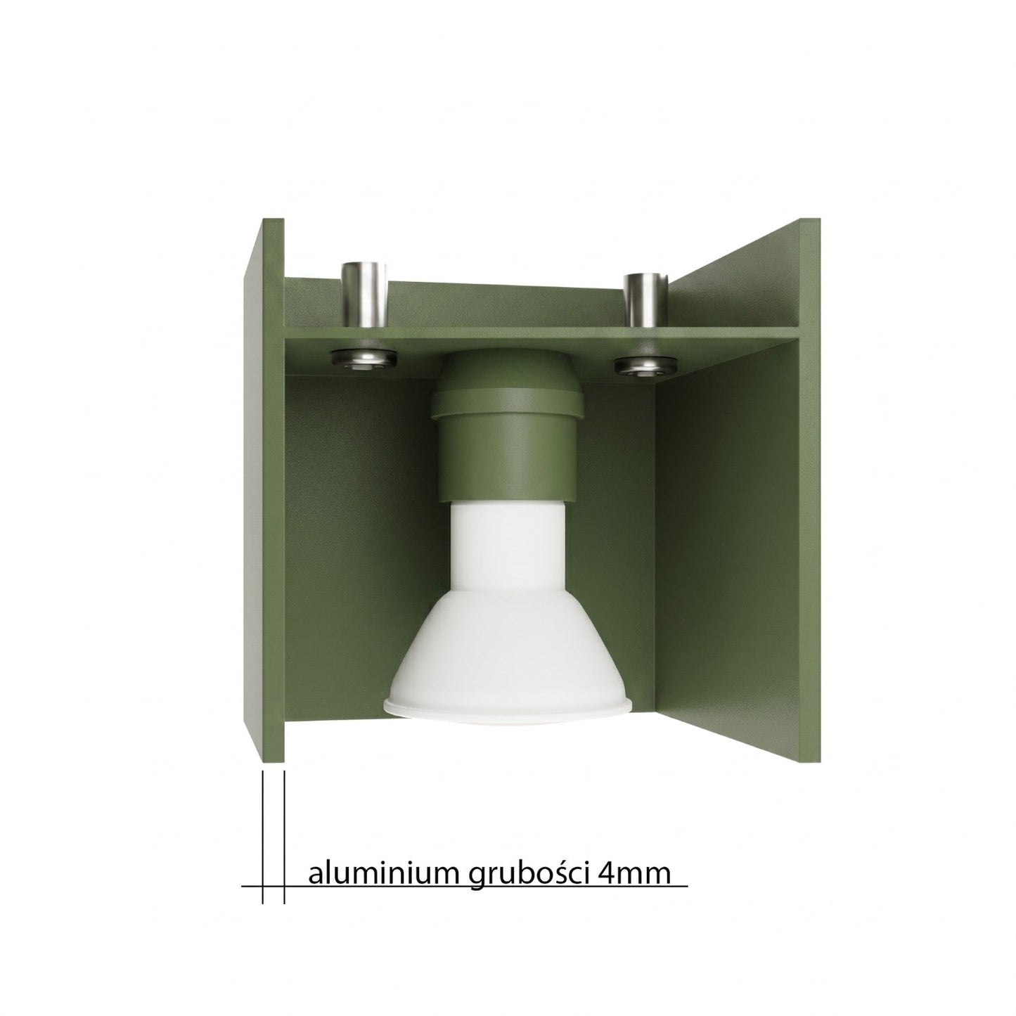 Applique Murale Cube LED Vert Olive