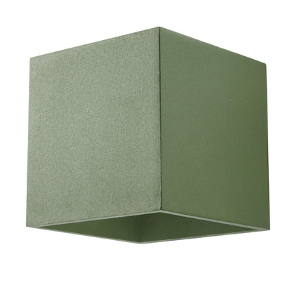 Applique Murale Cube LED Vert Olive