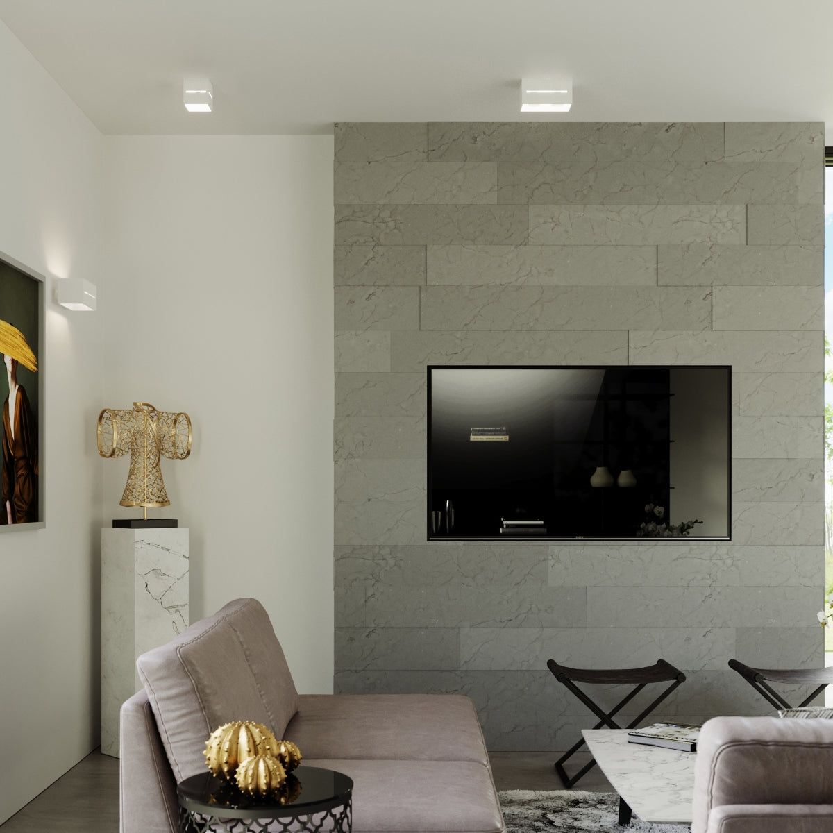 Applique Murale Cube Ouvert Blanche
