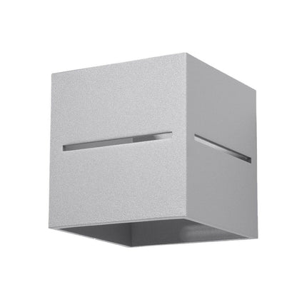 Applique Murale Cube Ouvert Grise