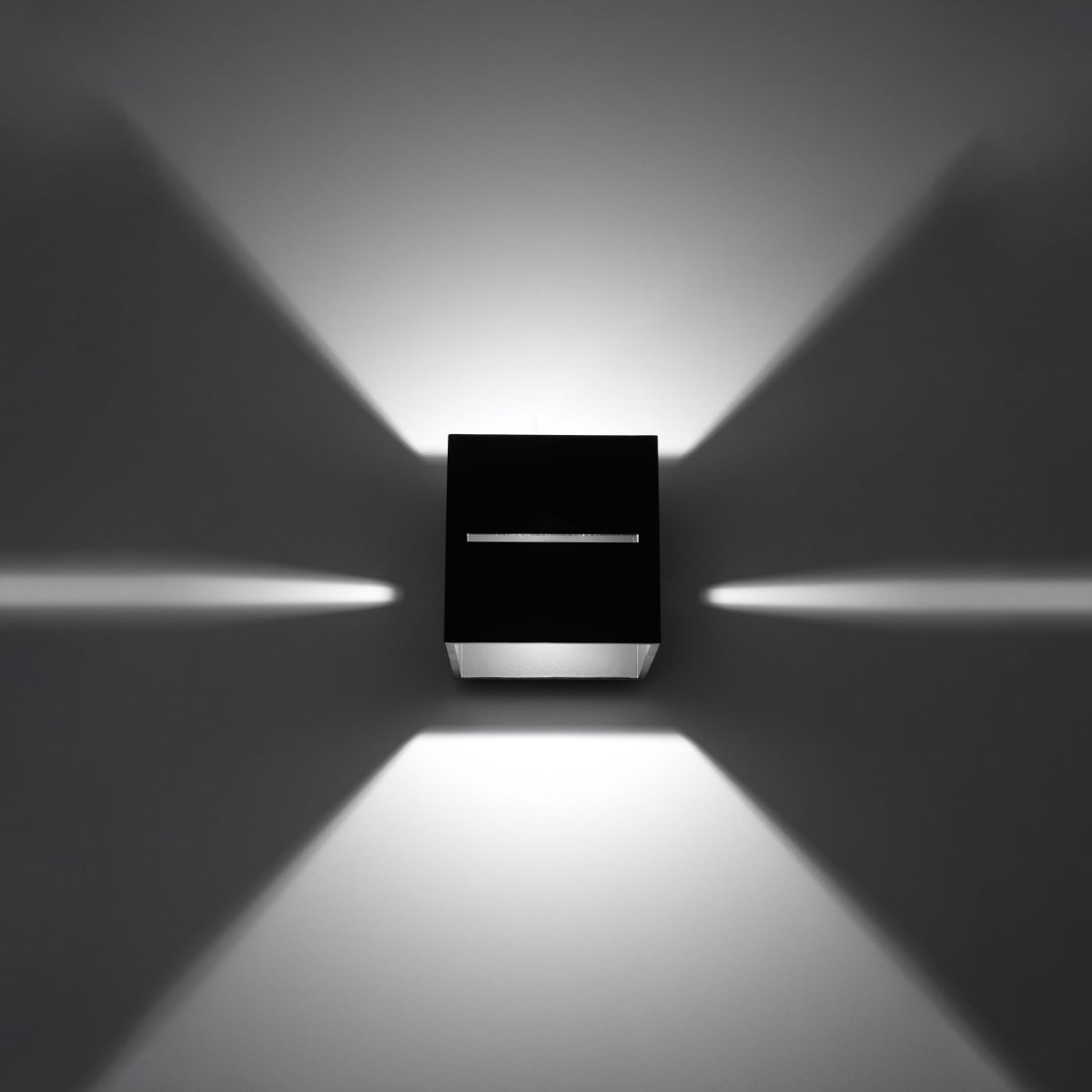 Applique Murale Cube Ouvert Noire