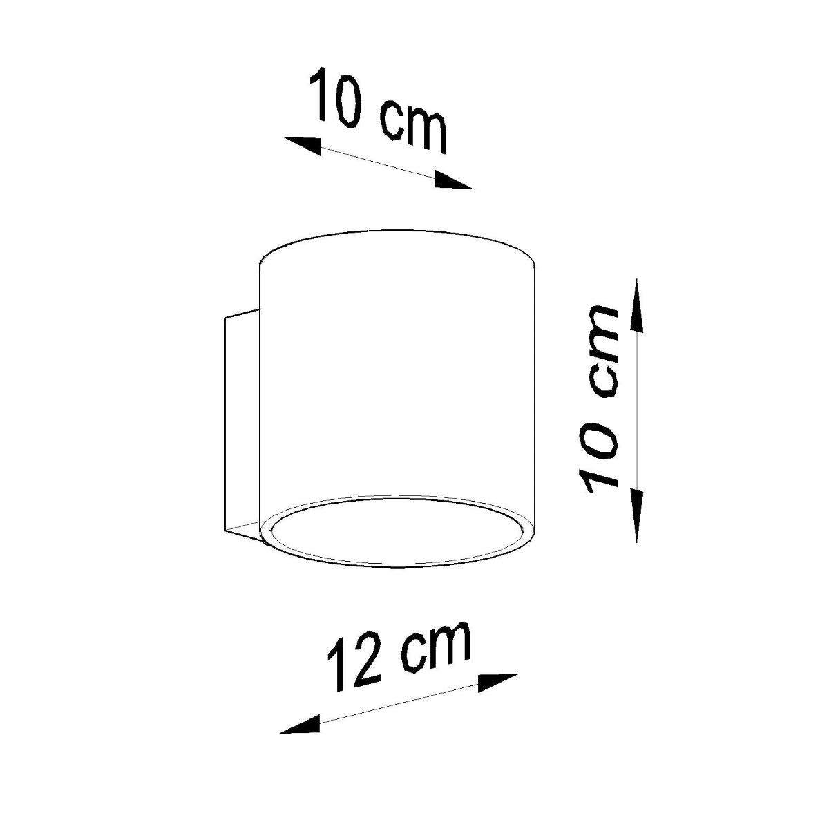 Applique Murale Cylindre en Verre
