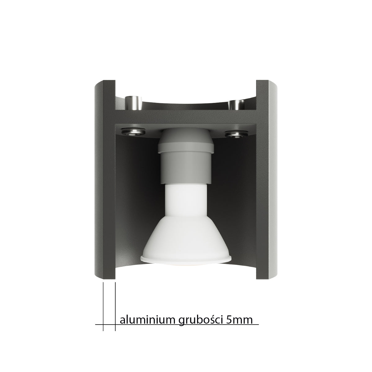 Applique Murale Cylindrique Anthracite