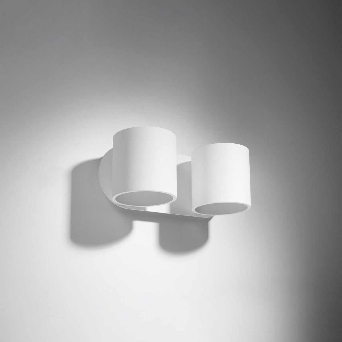 Applique Murale Cylindrique Double Blanche