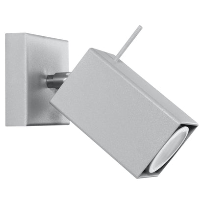 Applique Murale Directionnelle Carré Orientable Grise