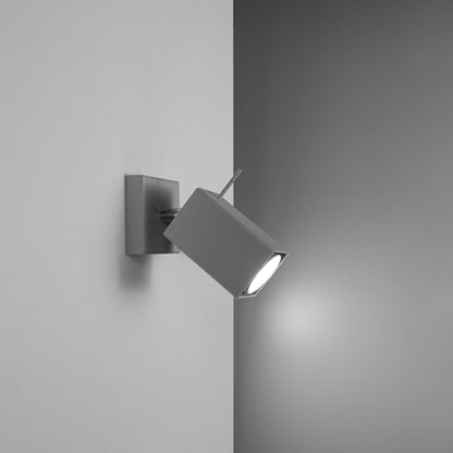 Applique Murale Directionnelle Carré Orientable Grise