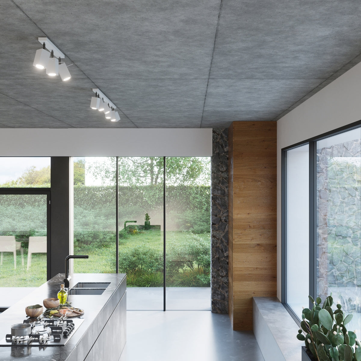 Applique Murale Directionnelle Carrée LED Blanche